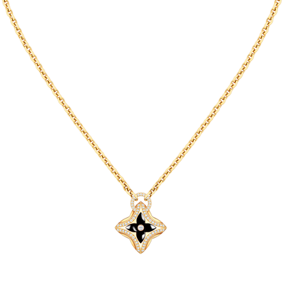 [Love Lucky]COLLIER ÉTOILE PENDENTIF OR ROSE DIAMANT