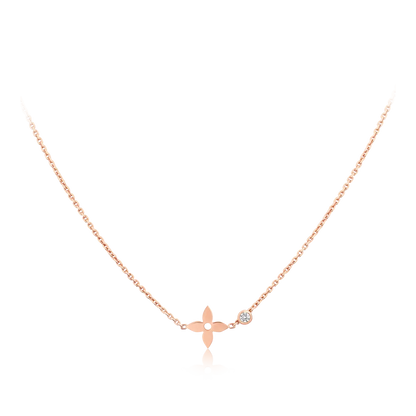 [Love Lucky]COLGANTE BLOSSOM EN ORO ROSA Y DIAMANTE