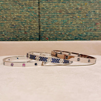 [Love Lucky]2026 BRACCIALE RAINBOW LOVE 6,1MM 10 DIAMANTI