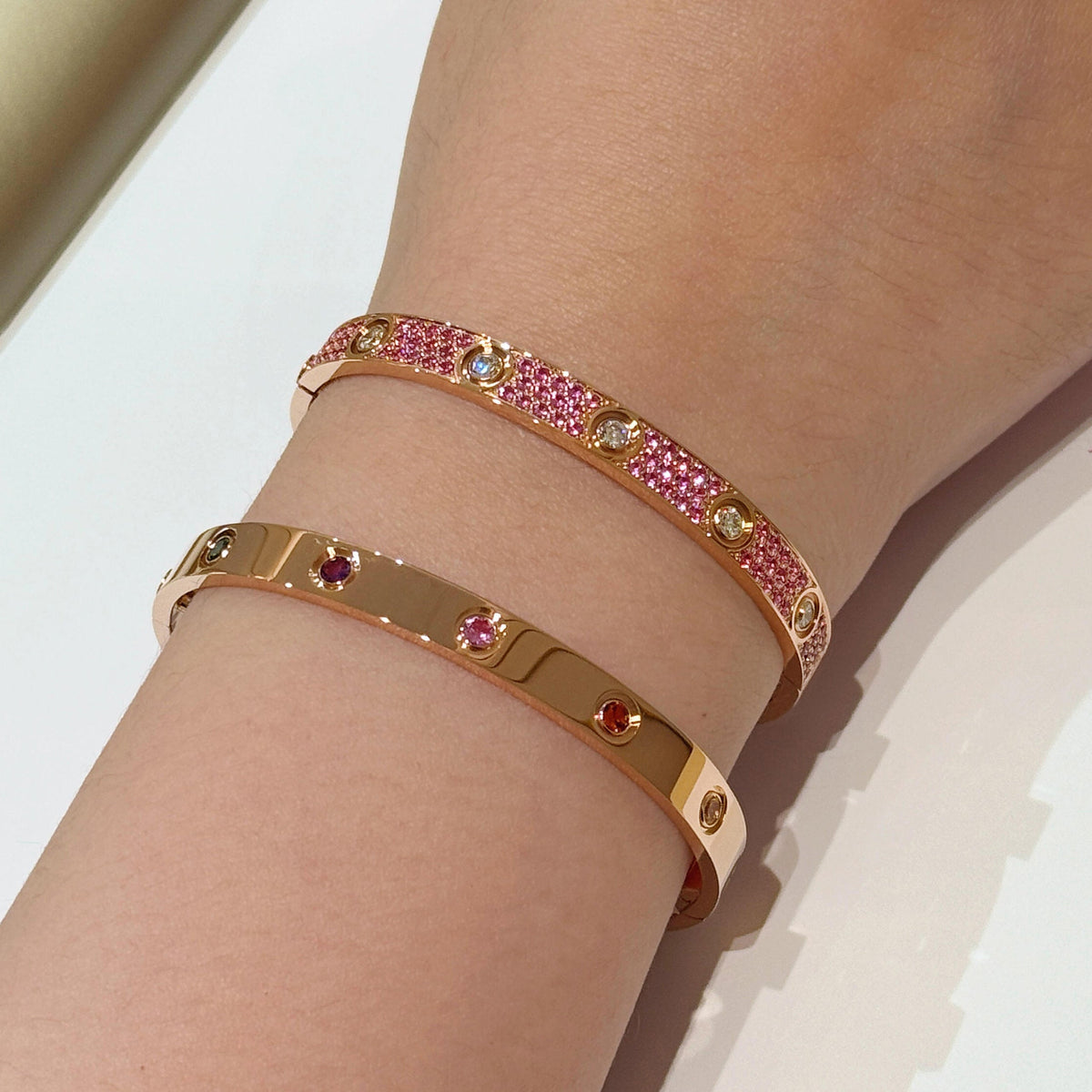[Love Lucky]2026 BRACCIALE RAINBOW LOVE 6,1MM 10 DIAMANTI