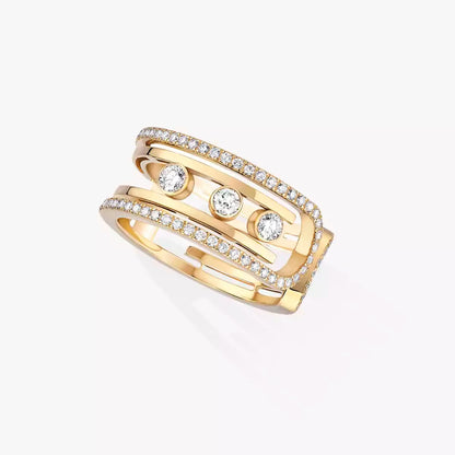 [Love Lucky]Move 10th Diamond Ring in Gold