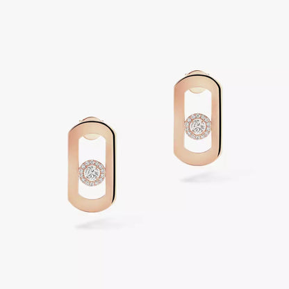 [Love Lucky]So Move Diamond Earrings in Yellow Gold