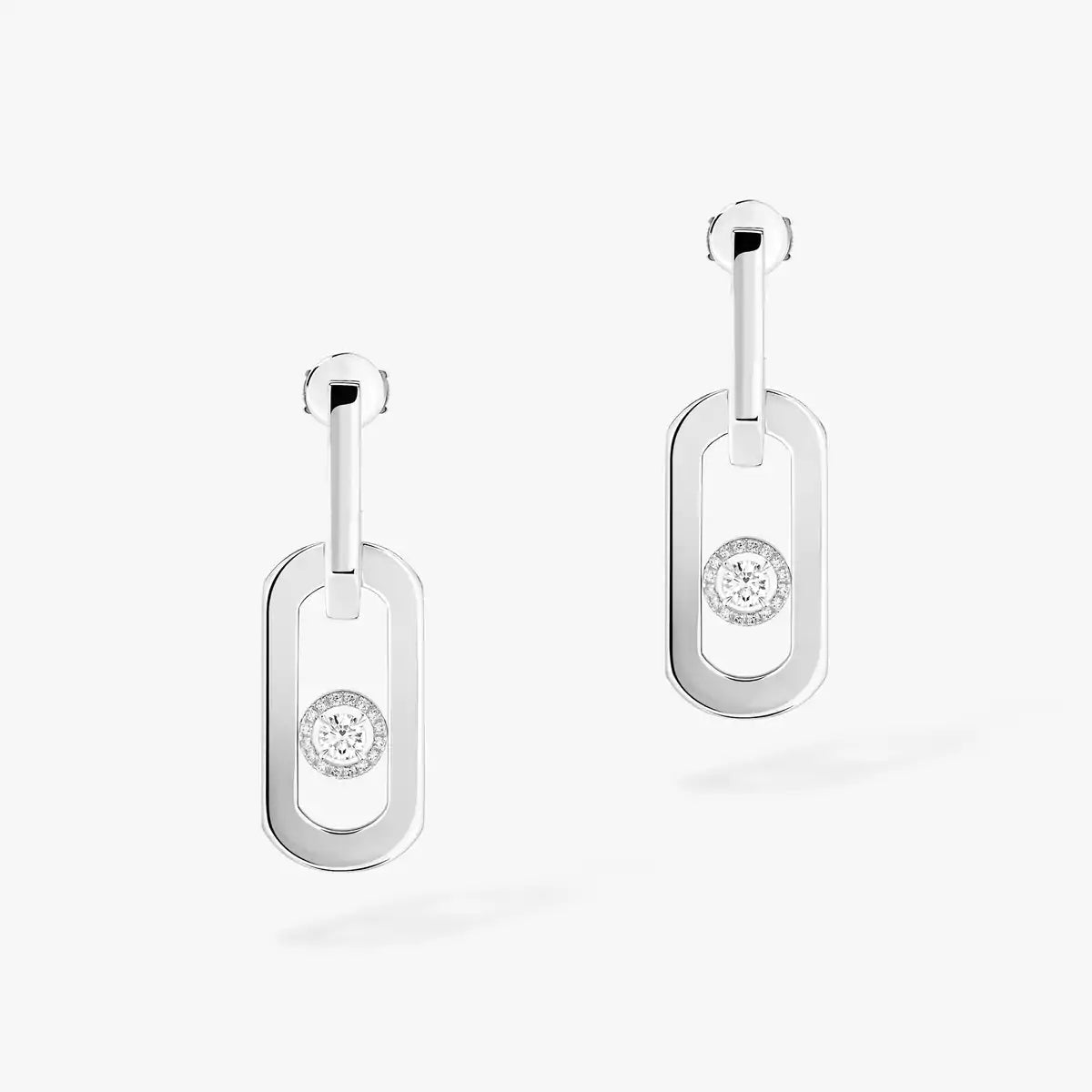 [Love Lucky]So Move XL Diamond Pendant Earrings
