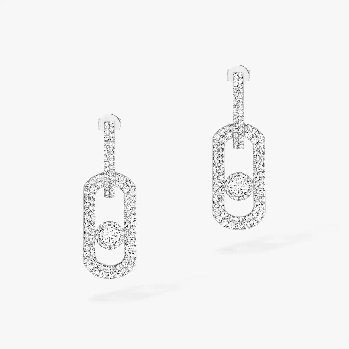 [Love Lucky]So Move XL Pave_-Set Diamond Pendant Earrings