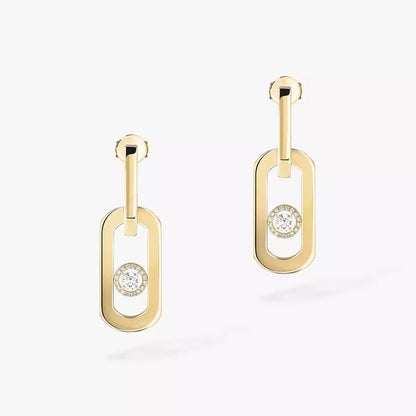 [Love Lucky]So Move XL Diamond Pendant Earrings