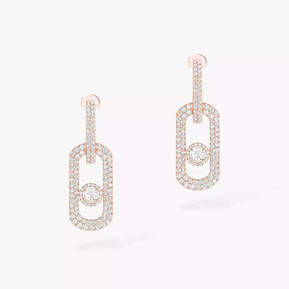 [Love Lucky]So Move XL Pave_-Set Diamond Pendant Earrings