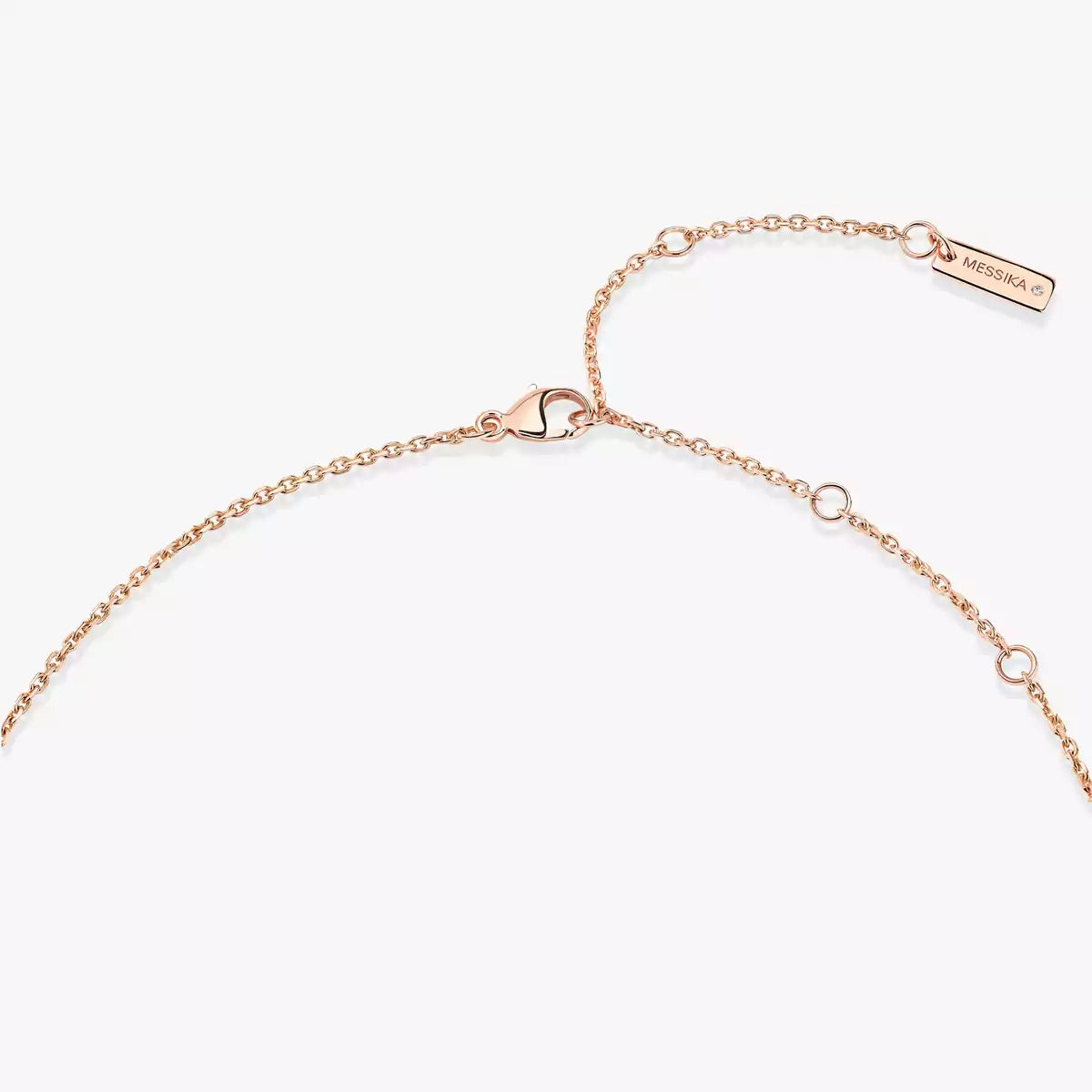 [Love Lucky] Collier Lucky Eye en or rose et turquoise avec diamant