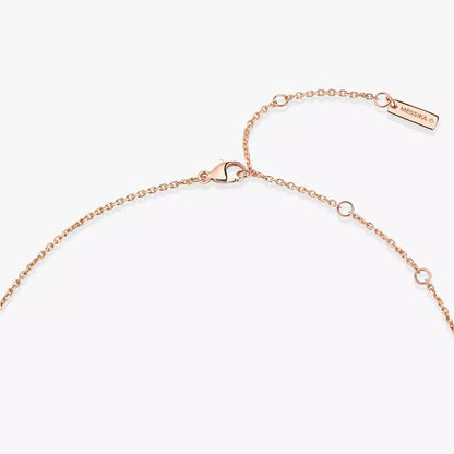 [Love Lucky] Collier Lucky Eye en or rose et turquoise avec diamant