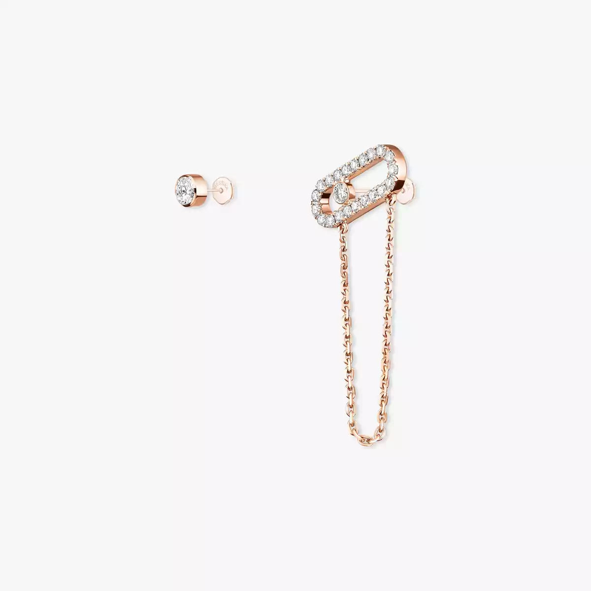 [Love Lucky]Move Uno Diamond Earrings