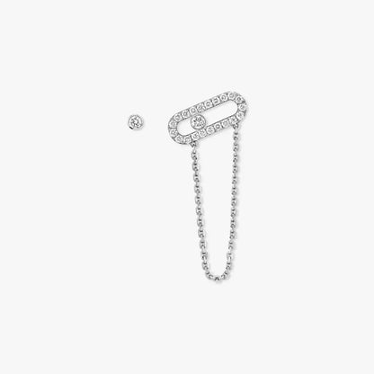 [Love Lucky]Move Uno Diamond Earrings