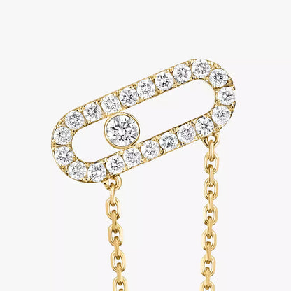 [Love Lucky]Move Uno Diamond Earrings