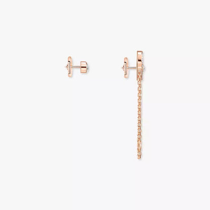 [Love Lucky]Move Uno Diamond Earrings