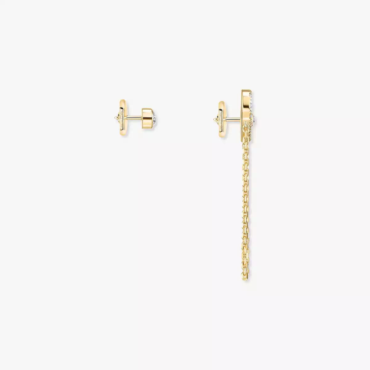 [Love Lucky]Move Uno Diamond Earrings