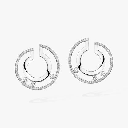 [Love Lucky]Move Romane Small Diamond Hoop Earrings