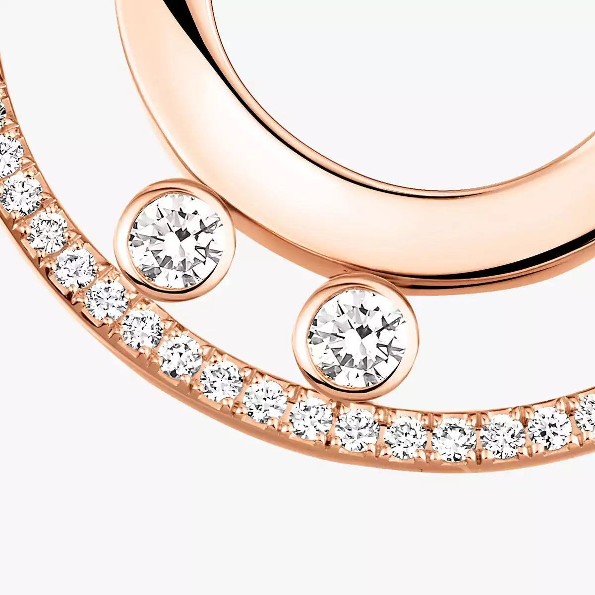 [Love Lucky]Move Romane Small Diamond Hoop Earrings