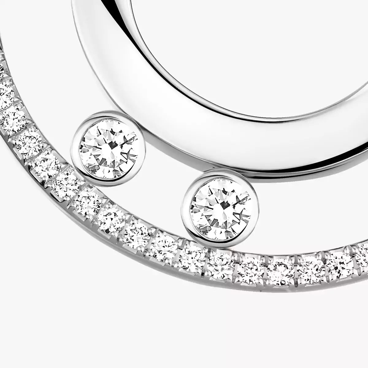 [Love Lucky]Move Romane Small Diamond Hoop Earrings