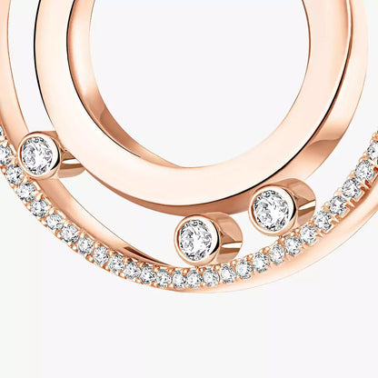 [Love Lucky]Move Romane Small Diamond Hoop Earrings