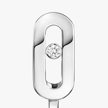 [Love Lucky]Diamond Mini Hoop Earrings Move Classique