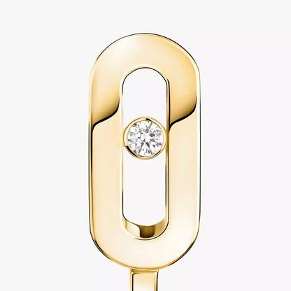 [Love Lucky]Diamond Mini Hoop Earrings Move Classique