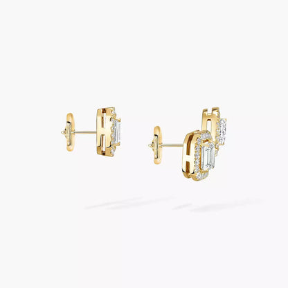 [Love Lucky]Diamond Earrings 0,10ct My Twin 1+2