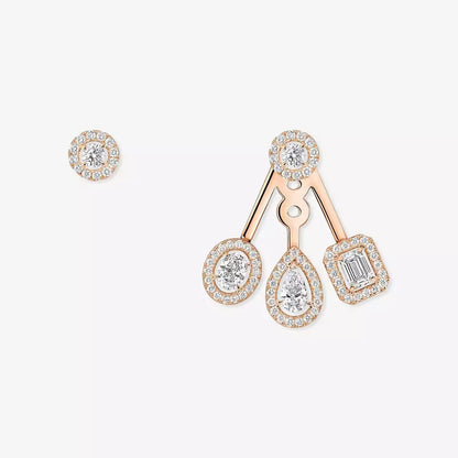 [Love Lucky] My Twin Trio  Diamond Earrings