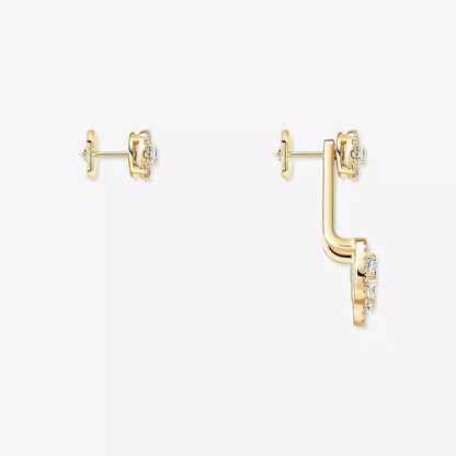 [Love Lucky] My Twin Trio  Diamond Earrings