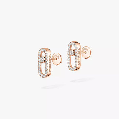 [Love Lucky]Move Uno Diamond Earrings
