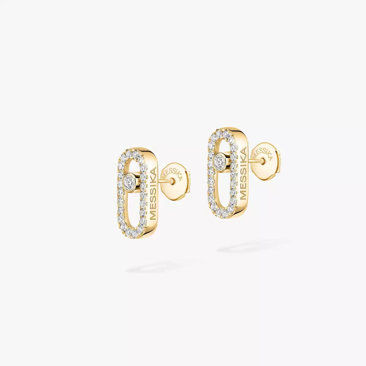 [Love Lucky]Move Uno Diamond Earrings