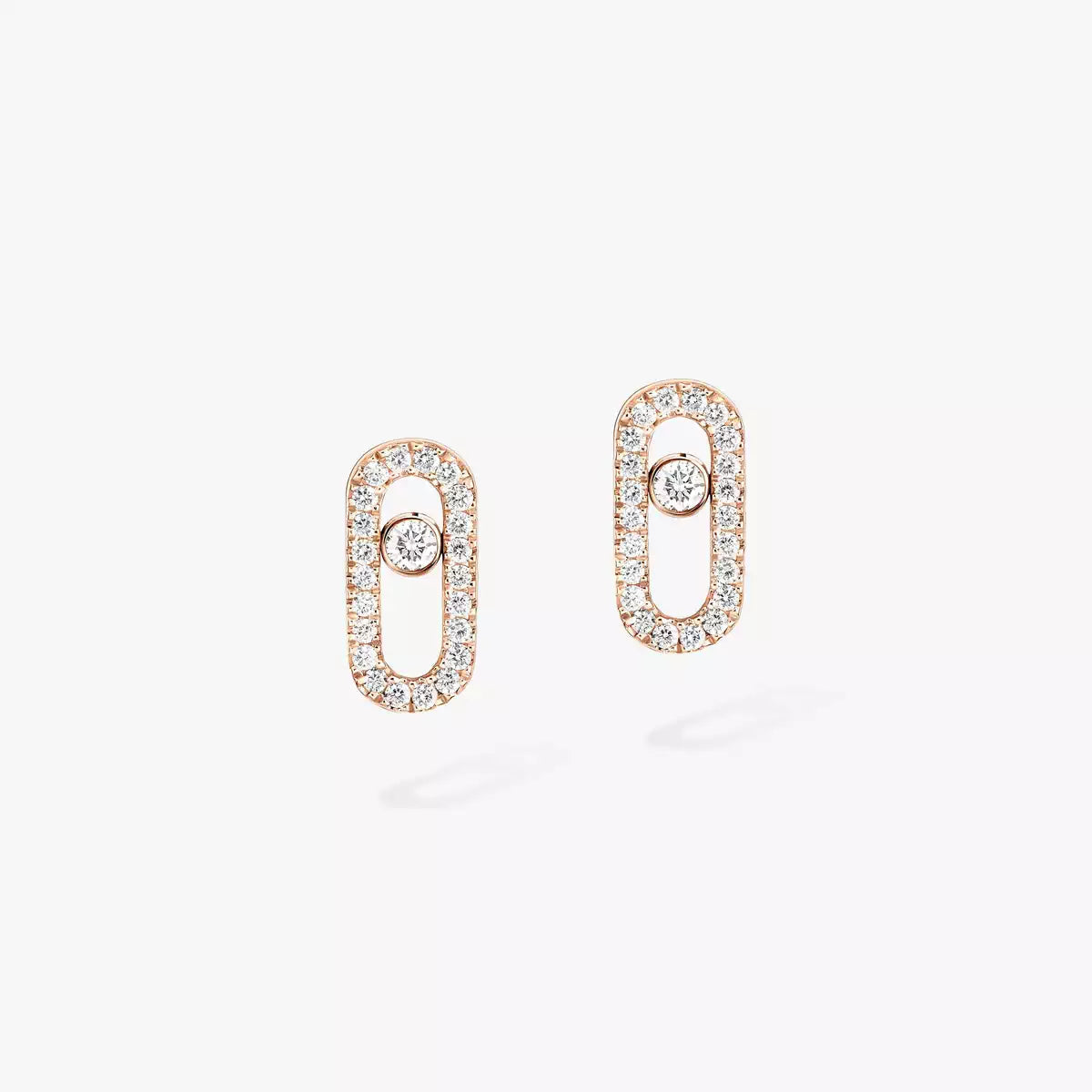 [Love Lucky]Move Uno Diamond Earrings