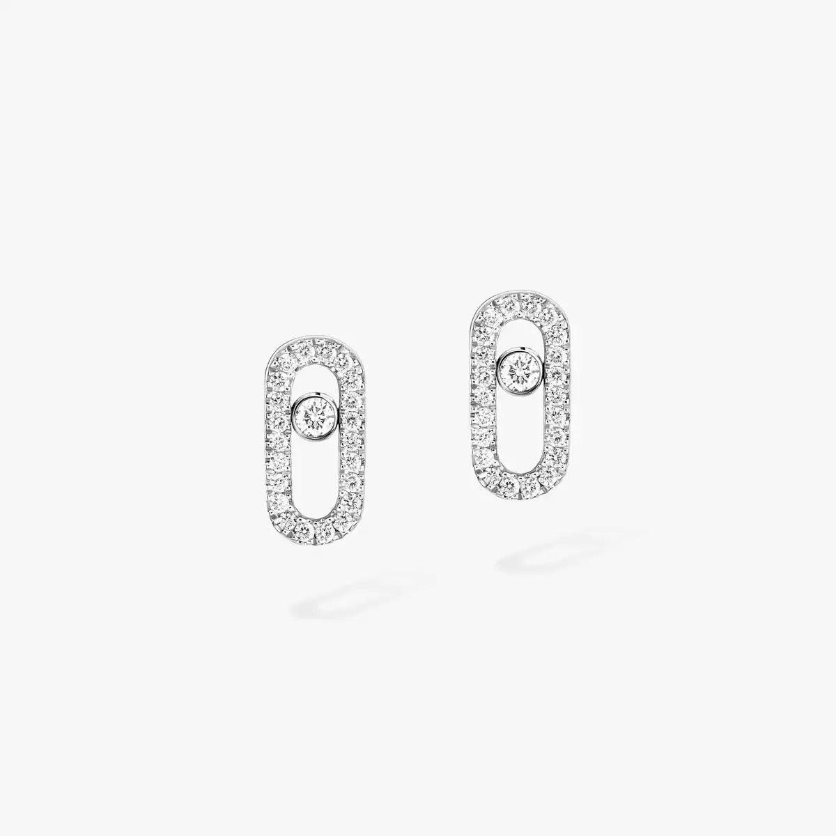 [Love Lucky]Move Uno Diamond Earrings