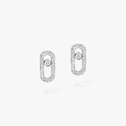 [Love Lucky]Move Uno Diamond Earrings