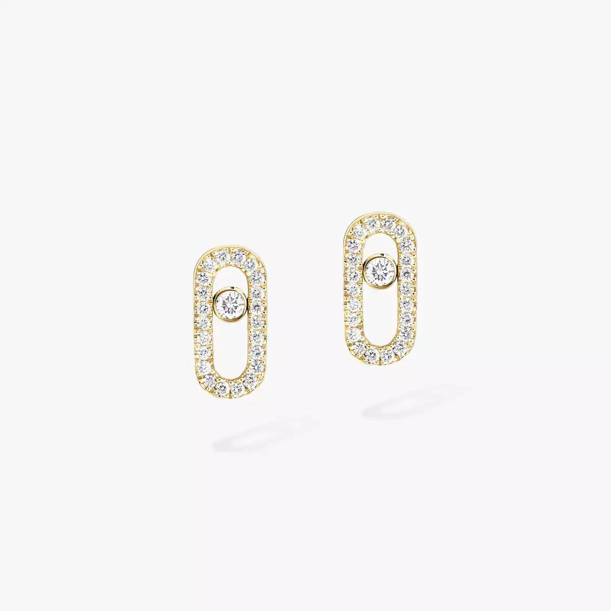 [Love Lucky]Move Uno Diamond Earrings