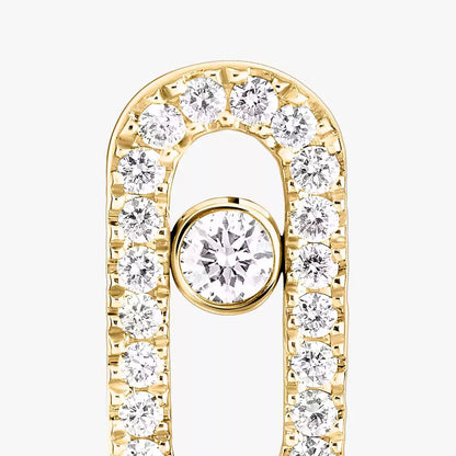 [Love Lucky]Move Uno Diamond Earrings