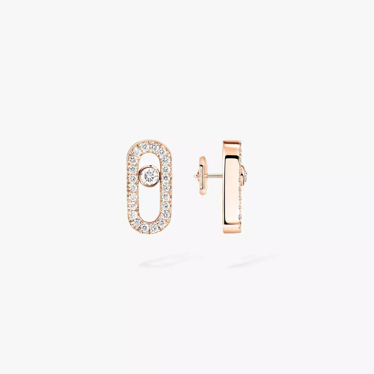 [Love Lucky]Move Uno Diamond Earrings