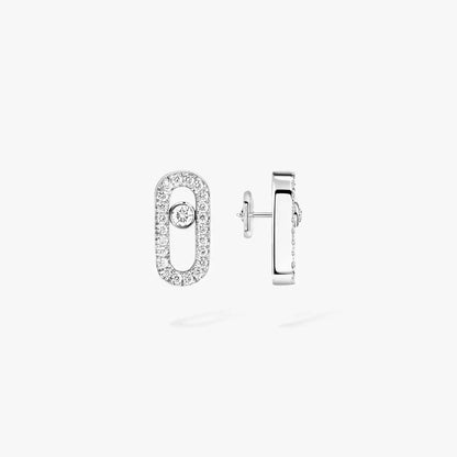 [Love Lucky]Move Uno Diamond Earrings