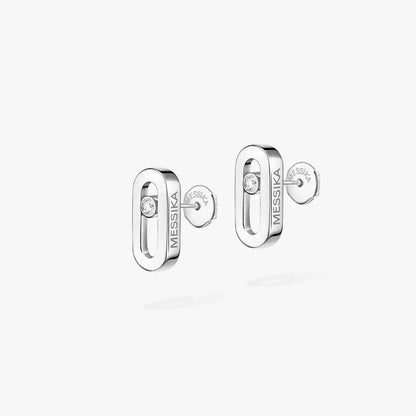 [Love Lucky]Move Uno Diamond Stud Earrings