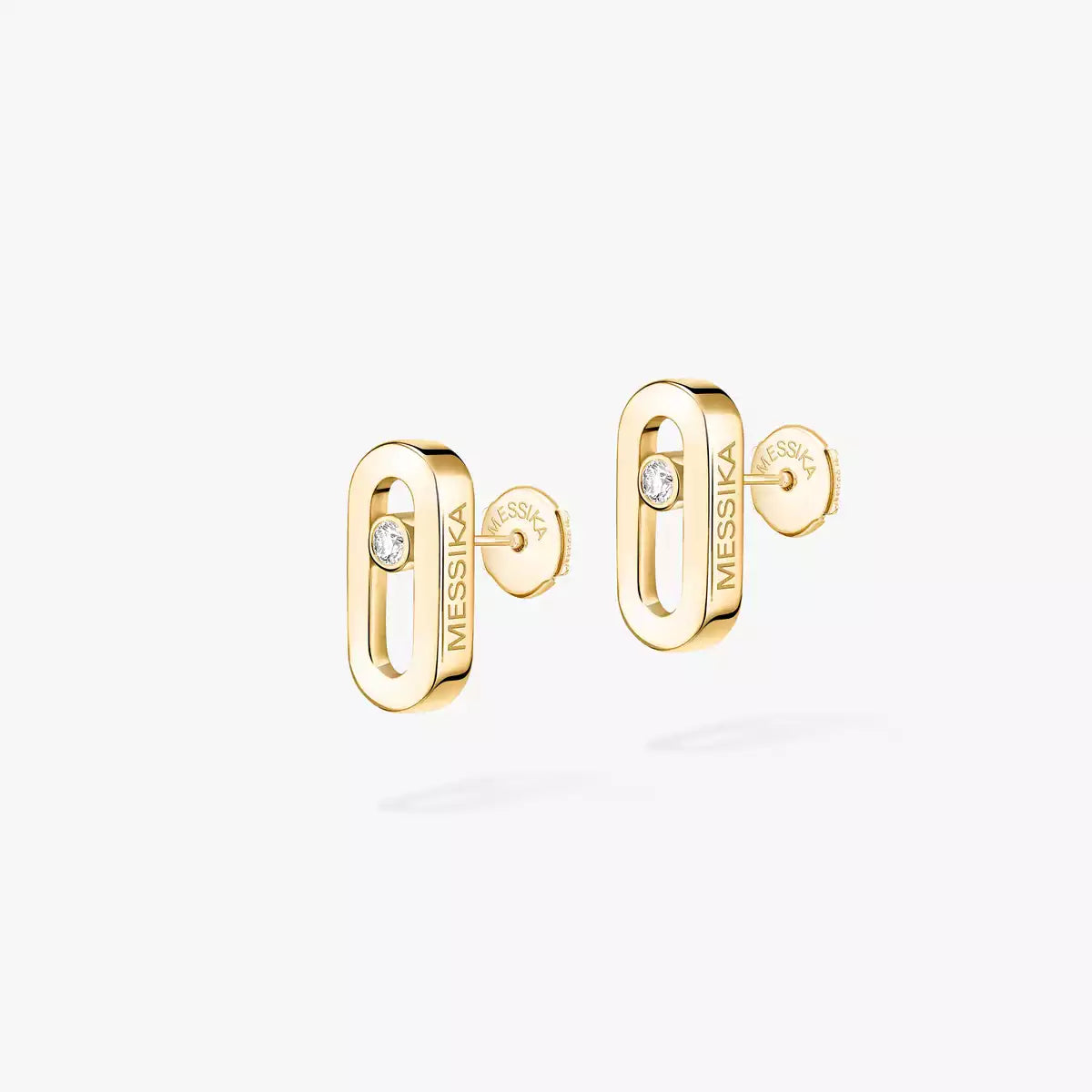 [Love Lucky]Move Uno Diamond Stud Earrings