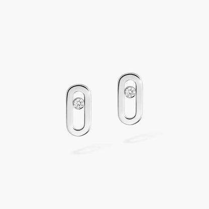 [Love Lucky]Move Uno Diamond Stud Earrings