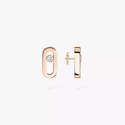 [Love Lucky]Move Uno Diamond Stud Earrings