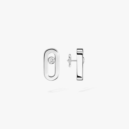 [Love Lucky]Move Uno Diamond Stud Earrings