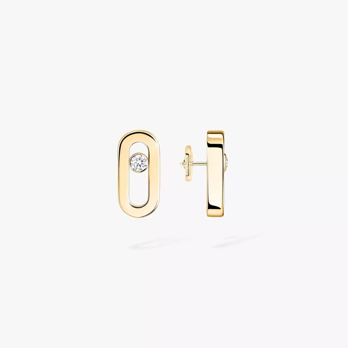 [Love Lucky]Move Uno Diamond Stud Earrings
