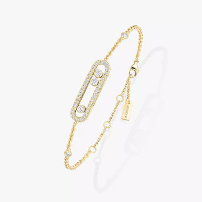 [LoveLucky] LOVE & JUSTE Baby Move Diamond Bracelet Stack Set