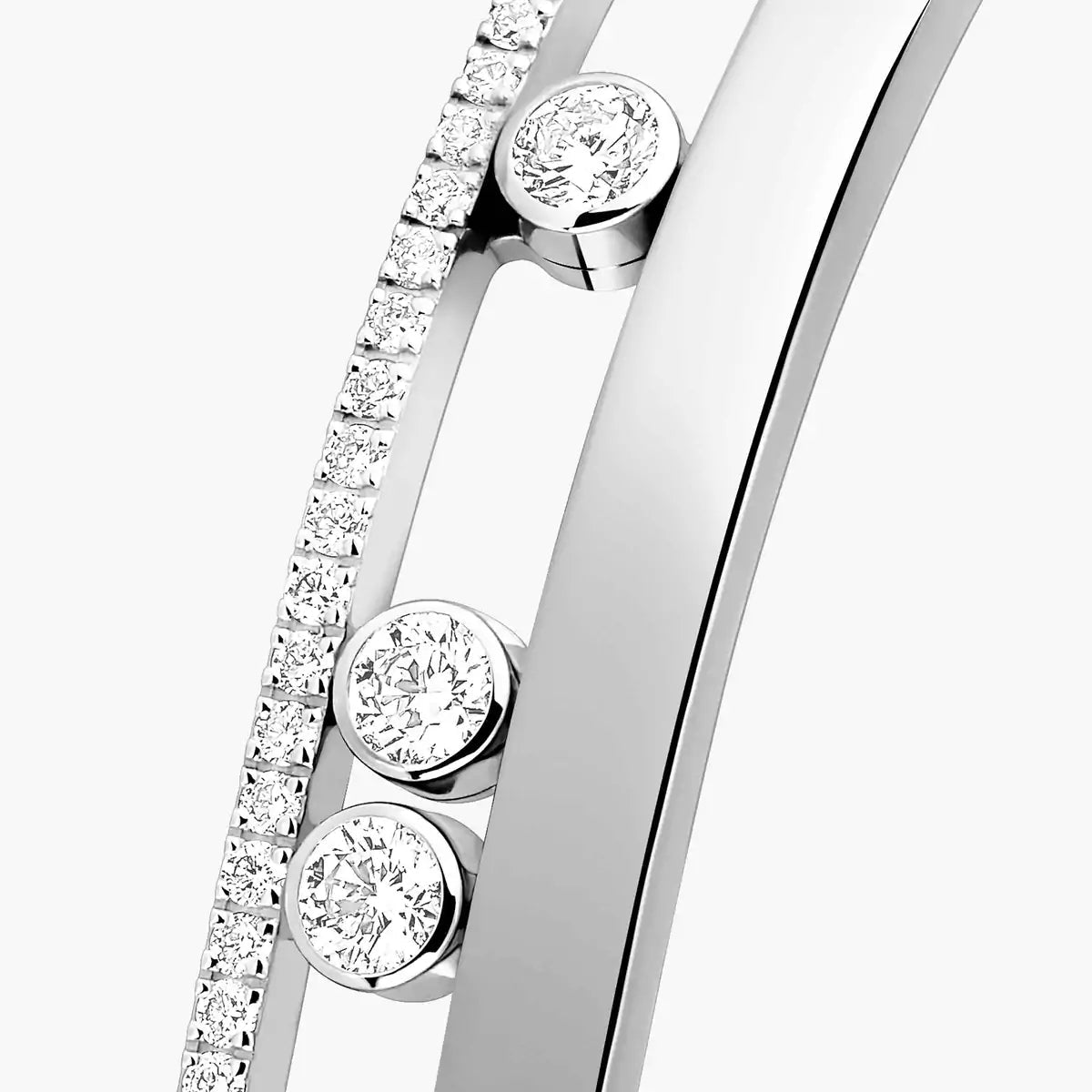 [Love Lucky]Move Romane Diamond Bangle Bracelet