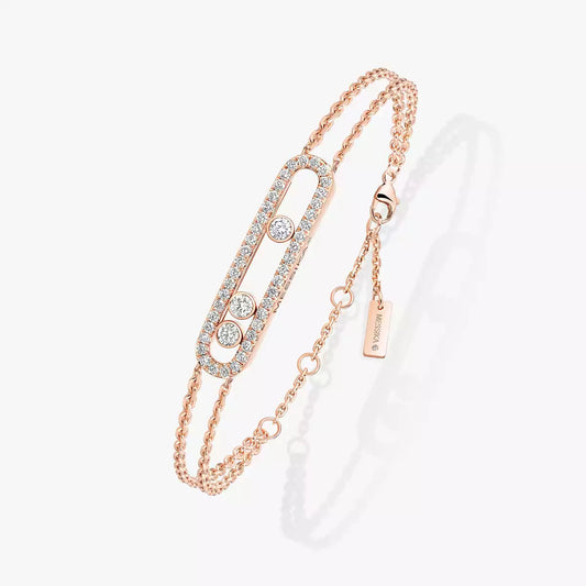 [Love Lucky] Move Classique pavé bracelet