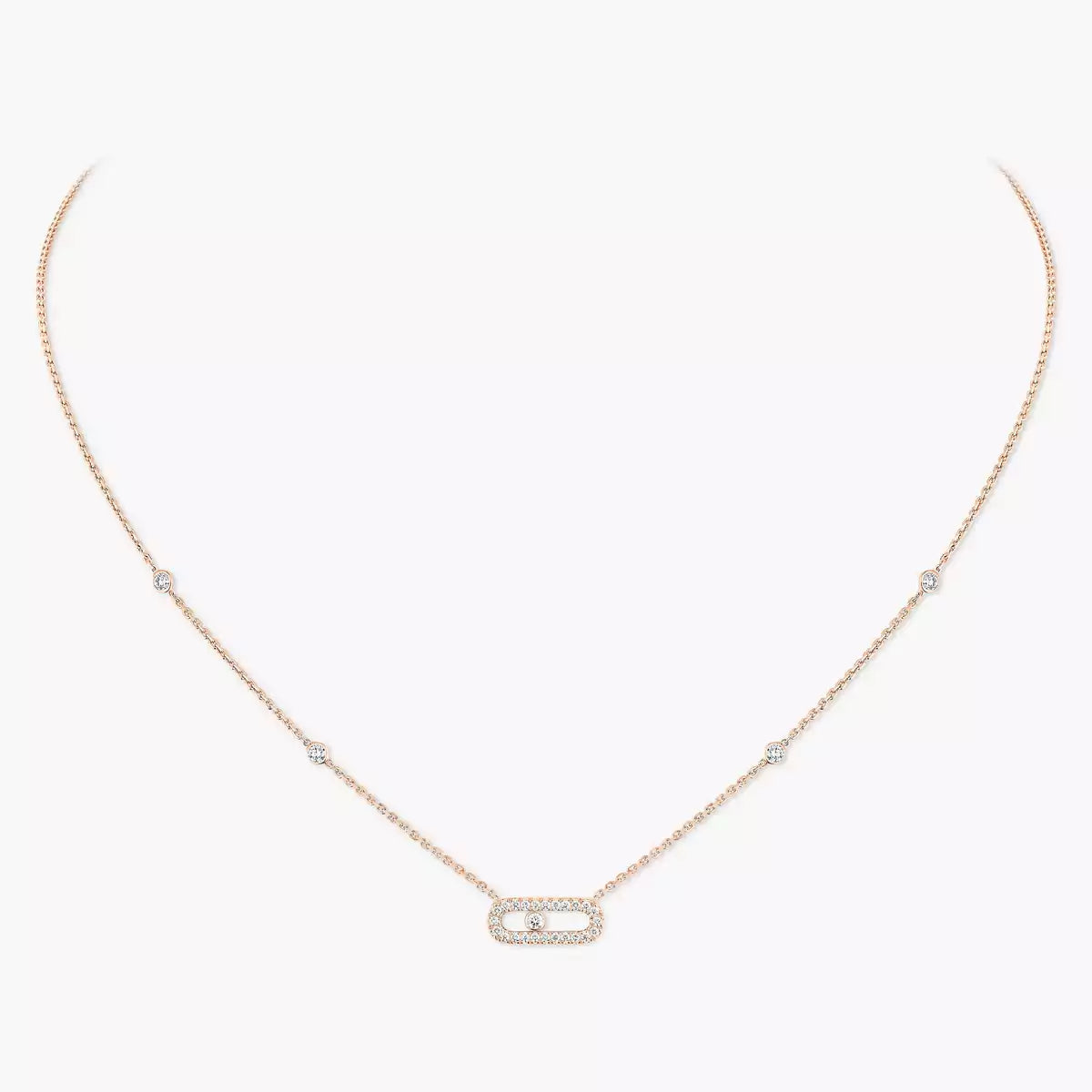 [Love Lucky]Collana con diamante Move Uno