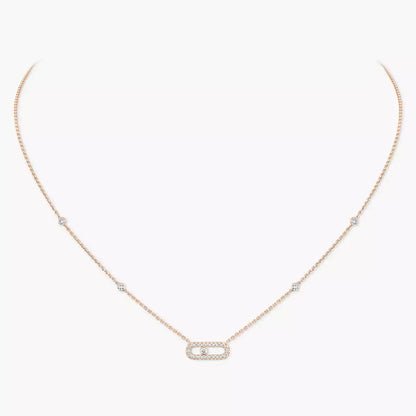 [Love Lucky]Collana con diamante Move Uno