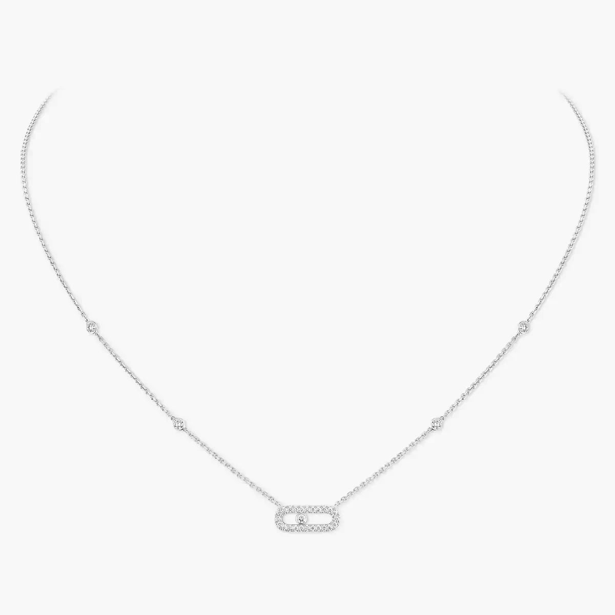 [Love Lucky]Collana con diamante Move Uno