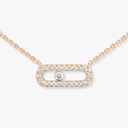 [Love Lucky]Collana con diamante Move Uno