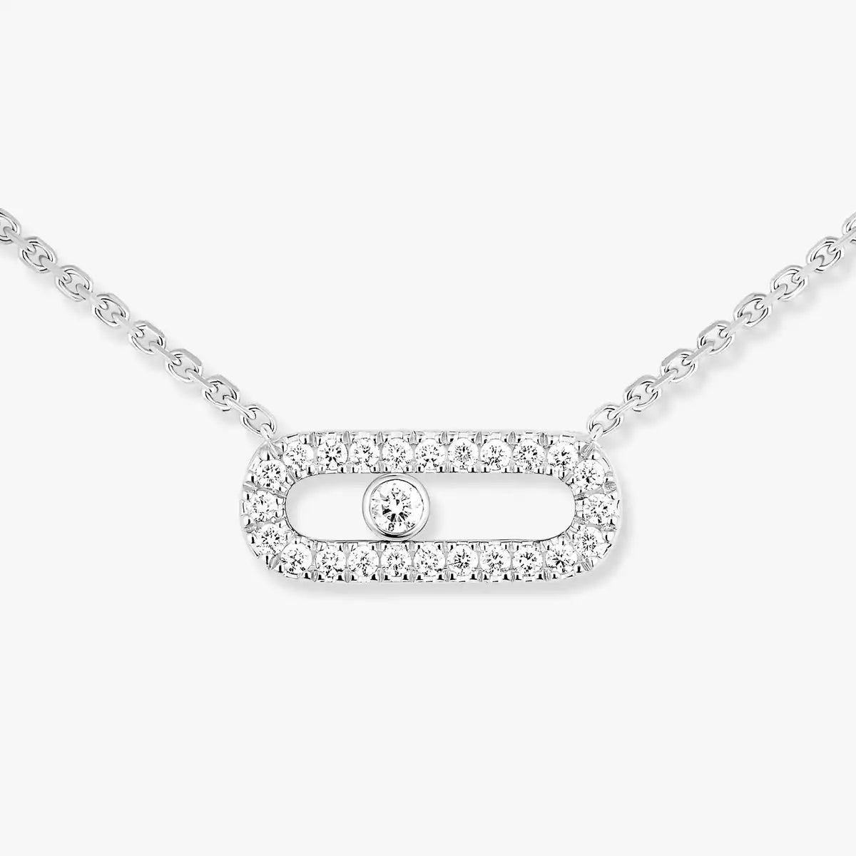 [Love Lucky]Collana con diamante Move Uno