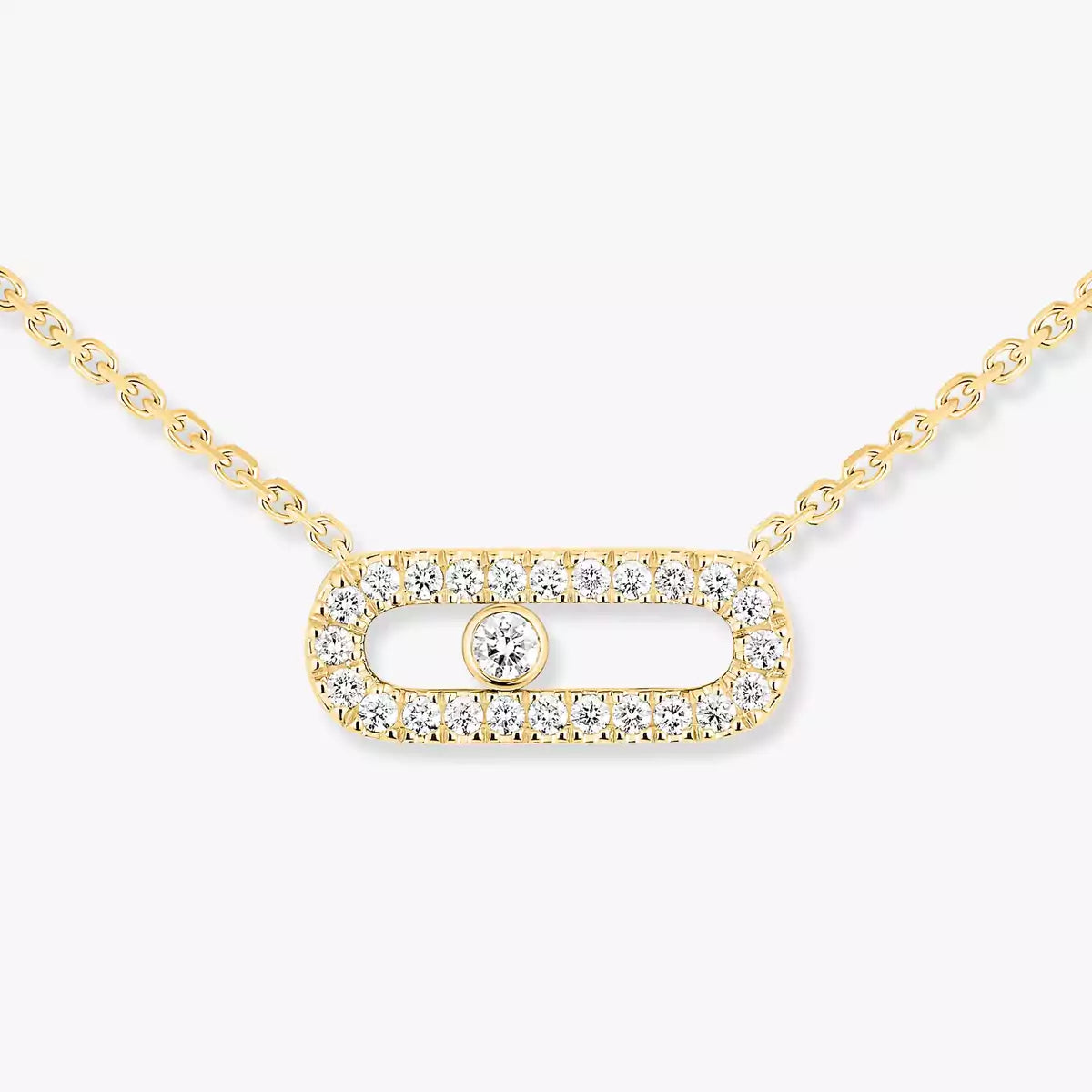 [Love Lucky]Collana con diamante Move Uno